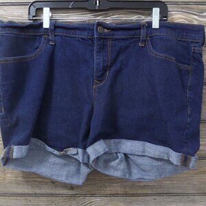 Women's 16 Old Navy Semi-Fitted Blue Denim Shorts